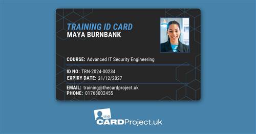 Training ID Card Dark Hexagon